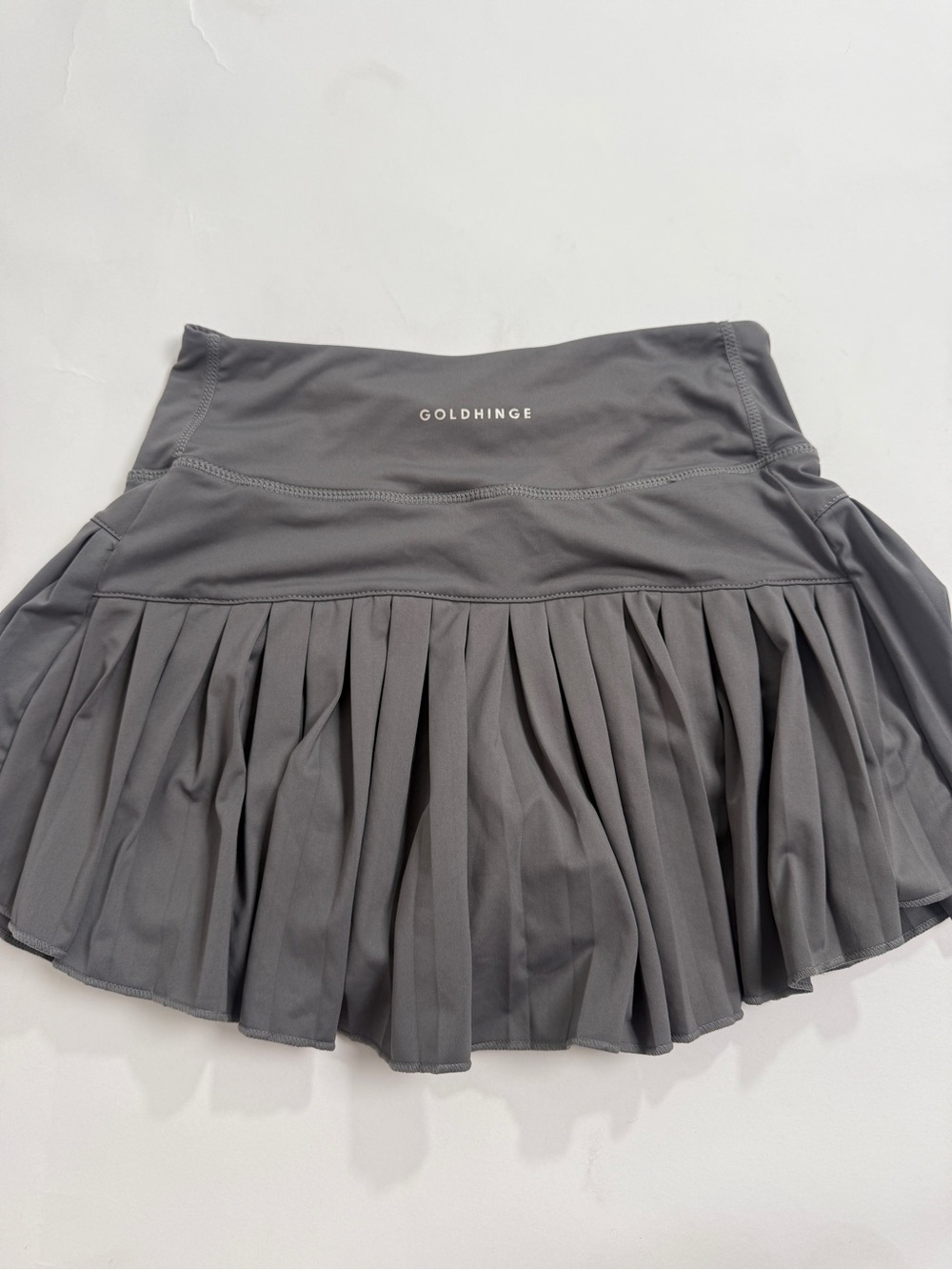 Gray Gold Hinge skirt